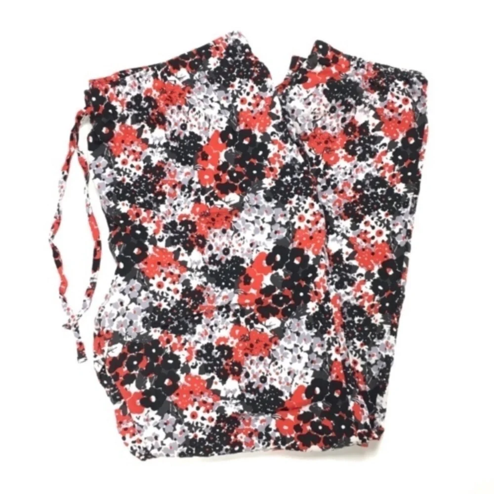 UNIQLO Pants Jogger Drape Lounge Floral Harem Loungewear Boho Hippie Size Medium